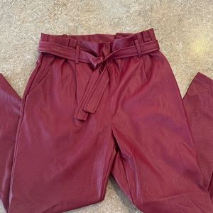 Venti6 Faux Leather Pants, size L